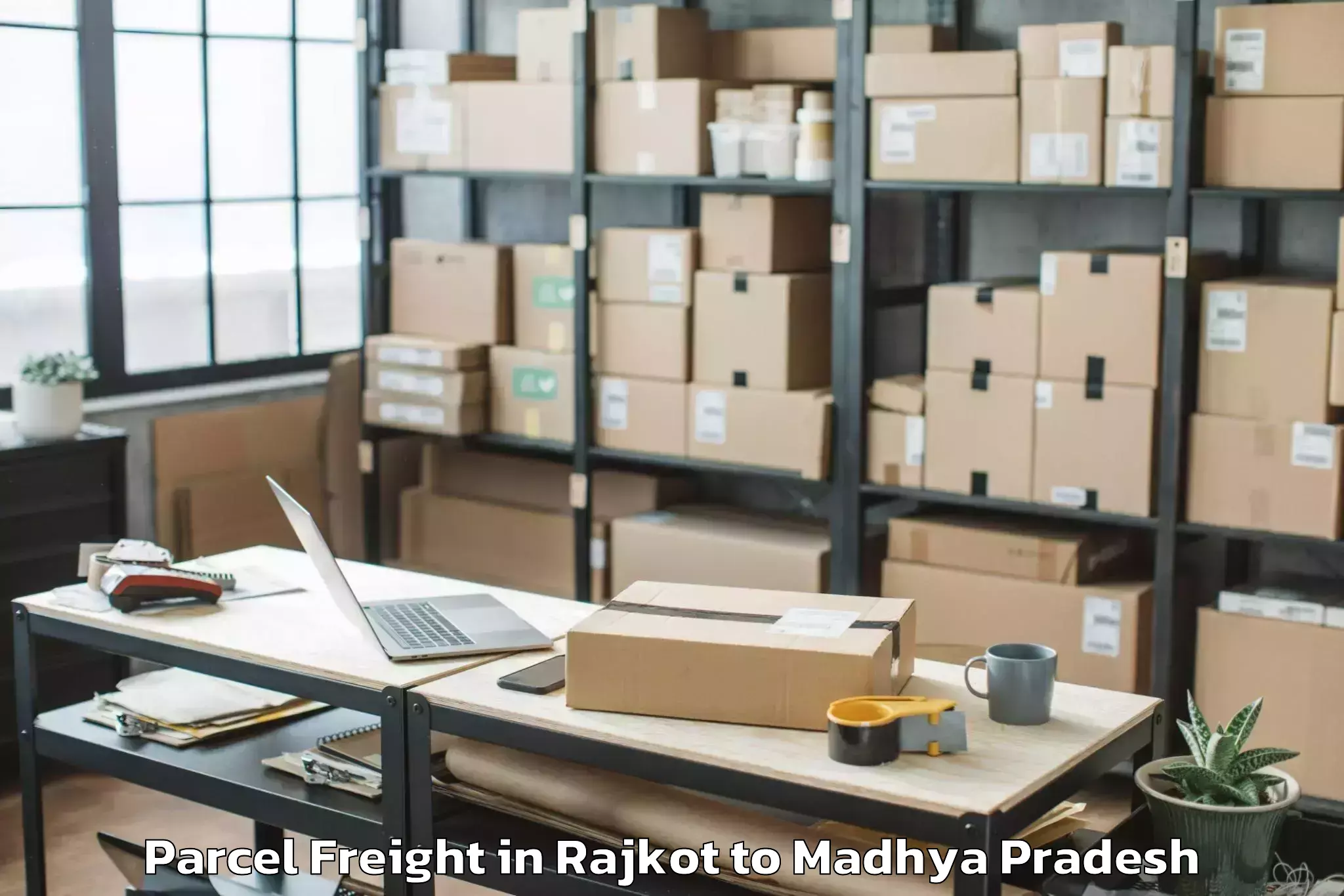 Easy Rajkot to Gormi Parcel Freight Booking